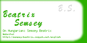 beatrix semsey business card